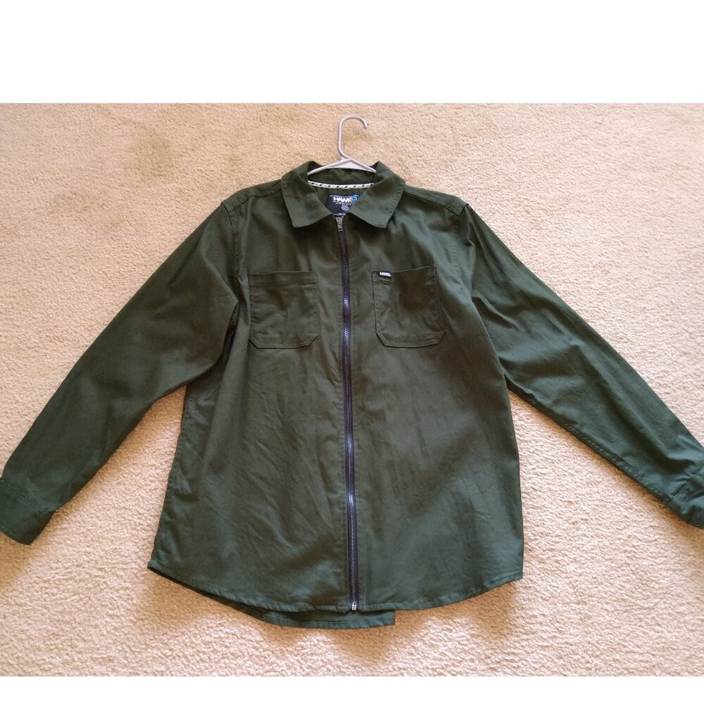 New! Tony Hawk, Olive Green Denim Jacket. Size XL